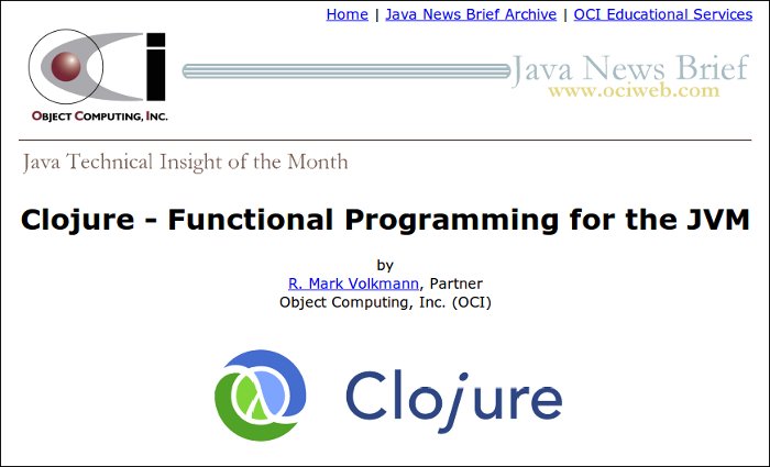 Clojure - Funcional Programming for the JVM